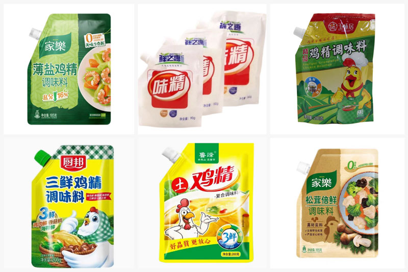 RL-GD8-200R/250R/300D雞精壺嘴袋全自動(dòng)包裝機(jī)樣品